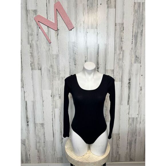 H&M black bodysuit long sleeve size medium - Picture 7 of 8